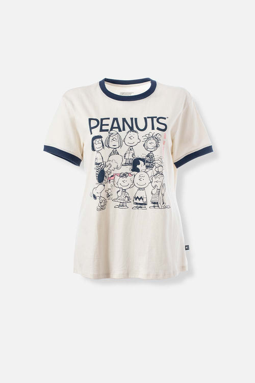 Card slide image -  CAMISETA DE SNOOPY MANGA CORTA COLOR ALMENDRA PARA MUJER