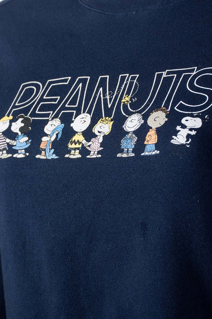  CAMISETA DE SNOOPY MANGA LARGA AZUL PARA MUJER