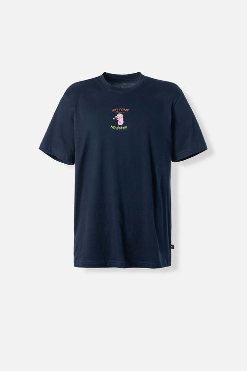 Card slide image -  CAMISETA DE CORAJE AZUL ESTAMPADA EN POSTERIOR PARA HOMBRE
