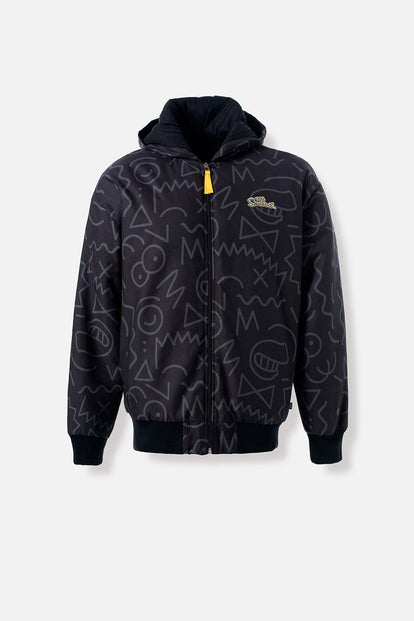  CHAQUETA DE LOS SIMPSON REGULAR FIT NEGRA PARA HOMBRE
