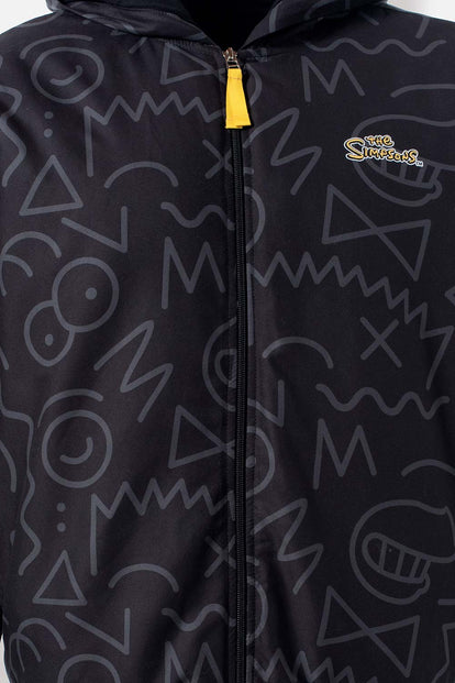  CHAQUETA DE LOS SIMPSON REGULAR FIT NEGRA PARA HOMBRE