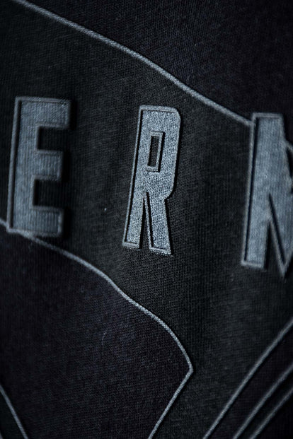  CAMISETA DE SUPERMAN NEGRA CON ALTO RELIEVE PARA HOMBRE