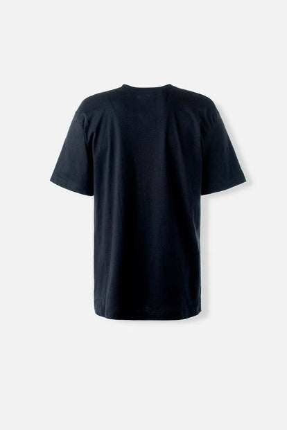  CAMISETA DE SUPERMAN NEGRA CON ALTO RELIEVE PARA HOMBRE