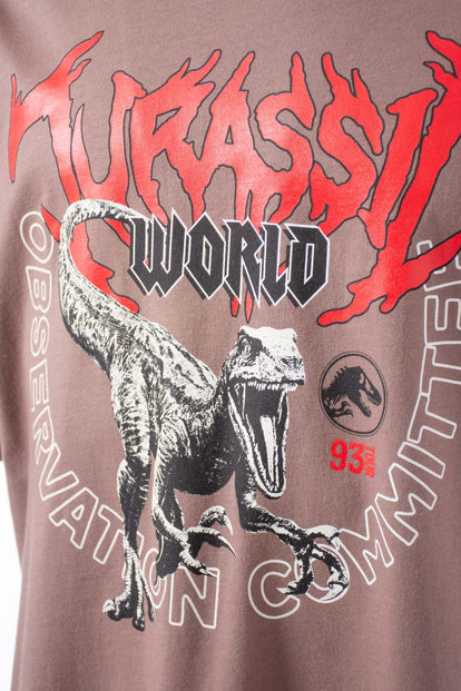  CAMISETA DE JURASSIC WORLD SEPIA MANGA CORTA PARA HOMBRE