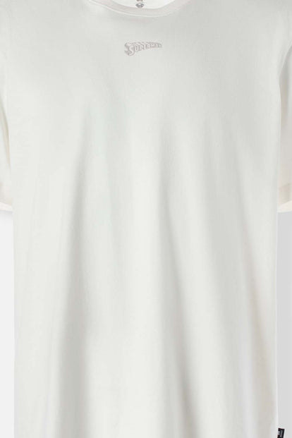  CAMISETA DE SUPERMAN MANGA CORTA MARFIL PARA HOMBRE