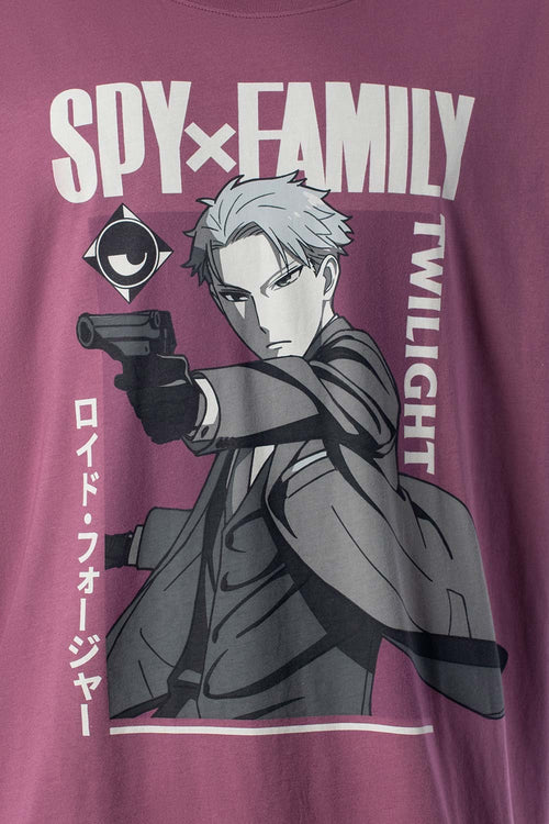 Card slide image -  CAMISETA DE SPY X FAMILY VINOTINTO OVERSIZE PARA HOMBRE