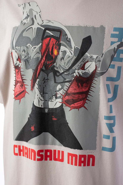  CAMISETA DE CHAINSAW MAN RELAX FIT PARA HOMBRE