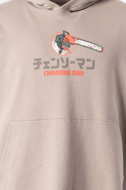  BUZO DE CHAINSAW MAN CON CAPUCHA PARA HOMBRE