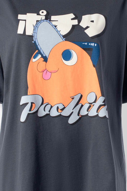 Card slide image -  CAMISETA DE POCHITA MANGA CORTA GRIS PARA MUJER
