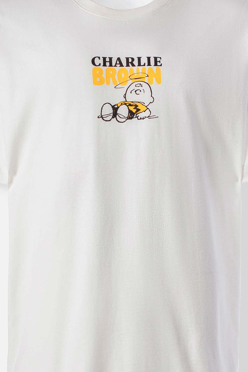 Card slide image -  CAMISETA DE SNOOPY MANGA CORTA MARFIL PARA HOMBRE