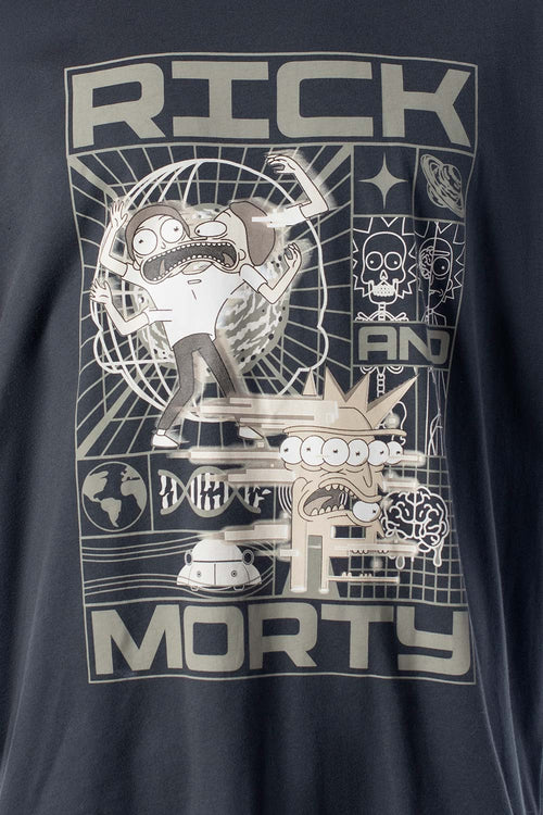 Card slide image -  CAMISETA DE RICK & MORTY OVERSIZED FIT PARA HOMBRE