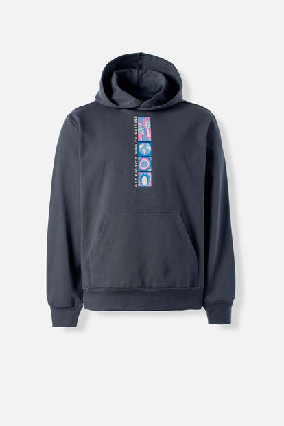  BUZO DE RICK AND MORTY GRIS CON CAPUCHA PARA HOMBRE