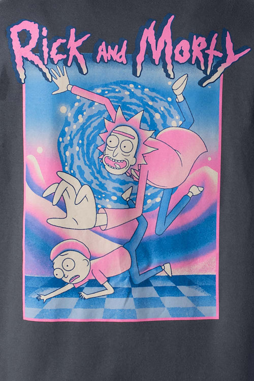 Card slide image -  BUZO DE RICK AND MORTY GRIS CON CAPUCHA PARA HOMBRE