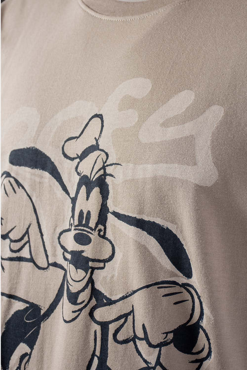 Card slide image -  CAMISETA DE GOOFY MANGA CORTA TAUPE PARA HOMBRE