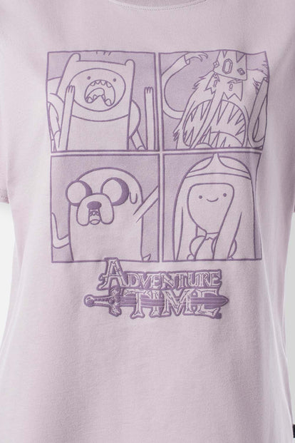  CAMISETA DE ADVENTURE TIME REGULAR FIT PARA MUJER
