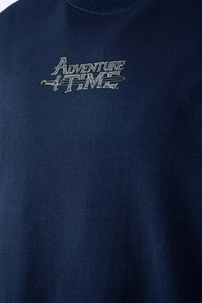  BUZO  DE ADVENTURE TIME CERRADO AZUL PARA HOMBRE