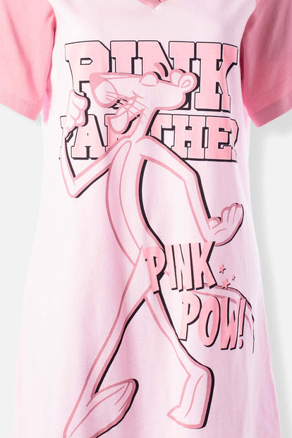  PIJAMA DE PANTERA ROSA TIPO BATOLA PARA MUJER