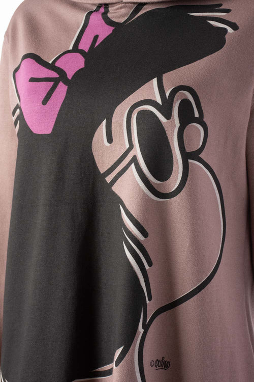 BUZO DE MAFALDA CON CAPUCHA PARA MUJER