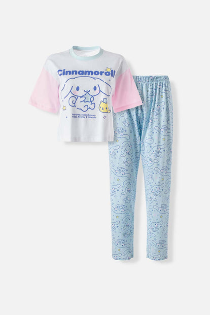  PIJAMA DE CINNAMOROLL DE PANTALON PARA MUJER