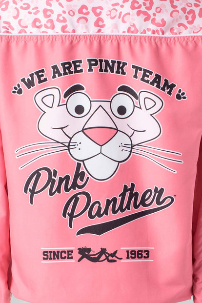  CHAQUETA DE LA PANTERA ROSA CON CIERRE PARA MUJER