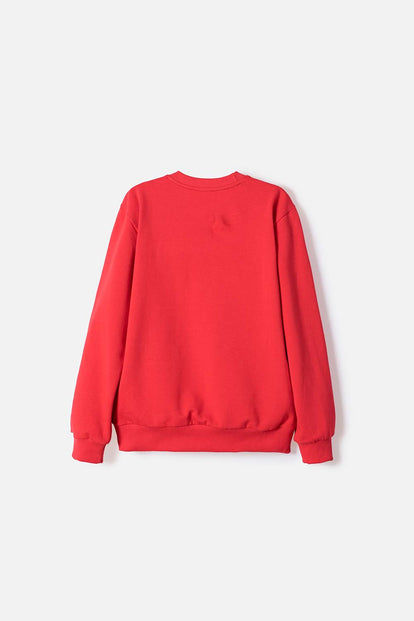  BUZO DE GRINCH CERRADO ROJO PARA NIÑO UNISEX