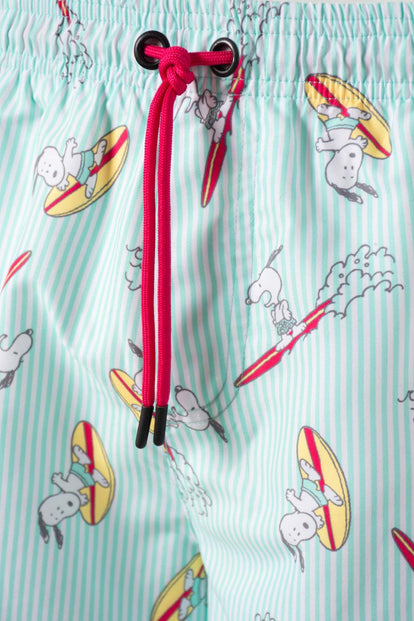  PANTALONETA DE BAÑO DE SNOOPY AZUL PARA HOMBRE