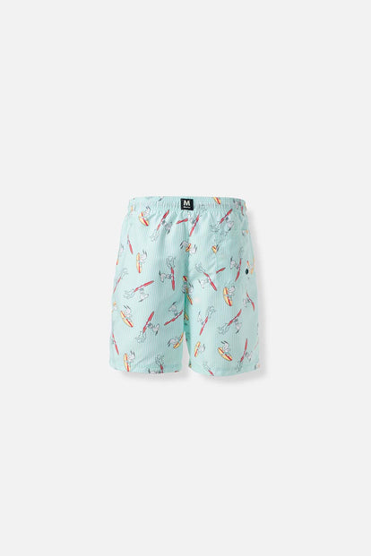  PANTALONETA DE BAÑO DE SNOOPY AZUL PARA HOMBRE