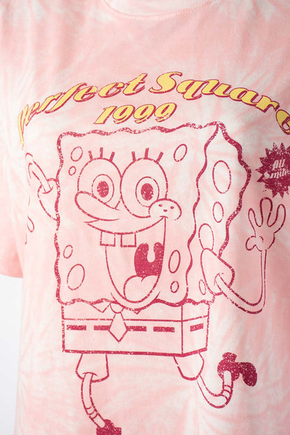  CAMISETA DE BOB ESPONJA REGULAR FIT PARA MUJER