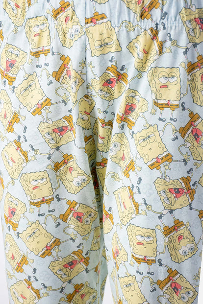  PIJAMA DE BOB ESPONJA DE PANTALON LARGO PARA MUJER
