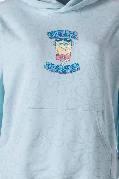  BUZO DE BOB ESPONJA CON CAPUCHA PARA MUJER