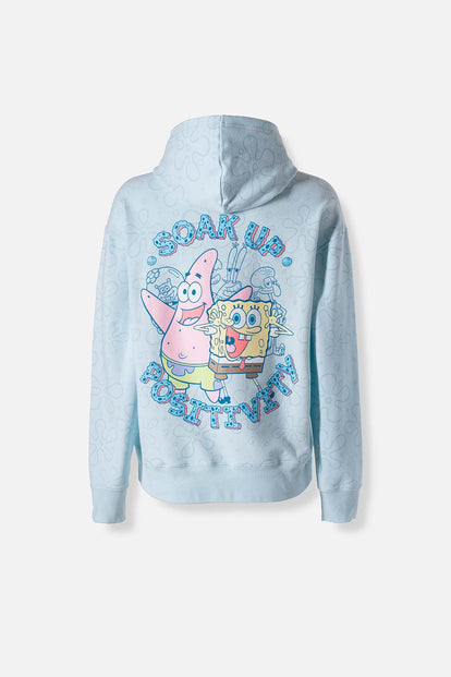  BUZO DE BOB ESPONJA CON CAPUCHA PARA MUJER