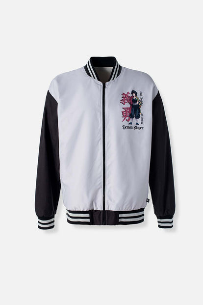  CHAQUETA DE DEMON SLAYER CON CIERRE PARA HOMBRE