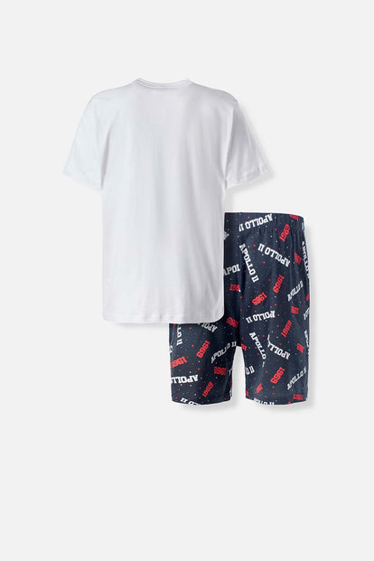  PIJAMA DE NASA CON PANTALÓN CORTO PARA HOMBRE