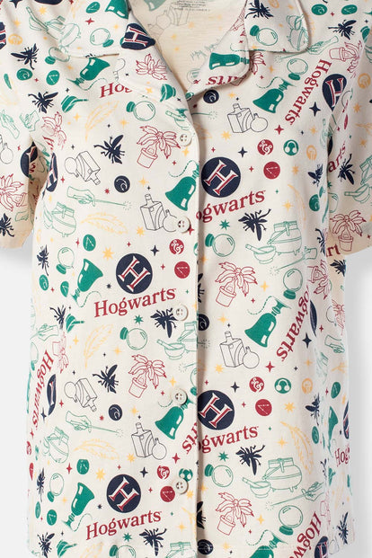  PIJAMA DE HARRY POTTER CON PANTALON LARGO PARA MUJER