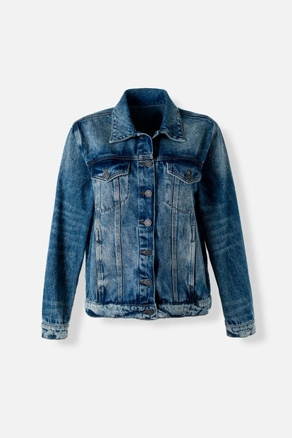  CHAQUETA DE MOVIES DENIM TONO MEDIO OSCURO PARA MUJER