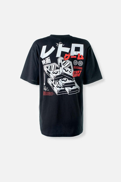  CAMISETA DE MOVIES MANGA CORTA NEGRA GÉNERO NEUTRO