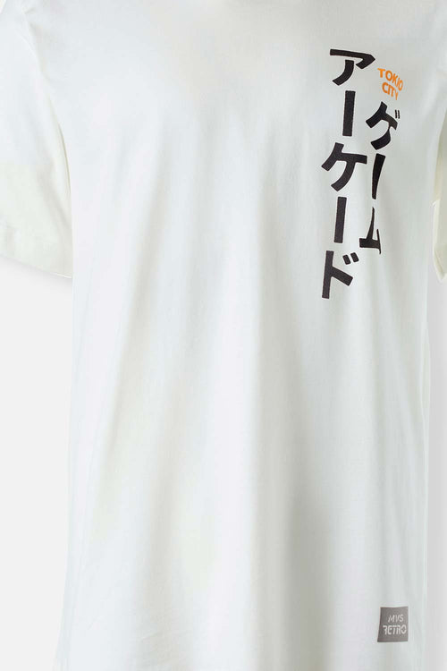 Card slide image -  CAMISETA MOVIES MARFIL DE MANGA CORTA GÉNERO NEUTRO