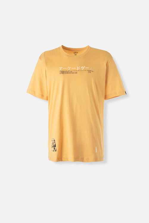 Card slide image -  CAMISETA MOVIES AMARILLO TRIGO DE CUELLO REDONDO GÉNERO NEUTRO