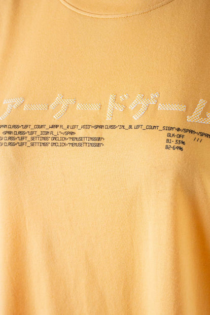  CAMISETA MOVIES AMARILLO TRIGO DE CUELLO REDONDO GÉNERO NEUTRO