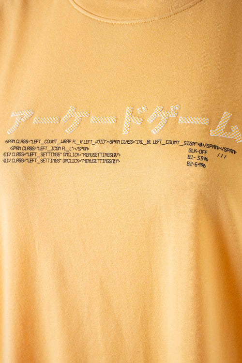 Card slide image -  CAMISETA MOVIES AMARILLO TRIGO DE CUELLO REDONDO GÉNERO NEUTRO