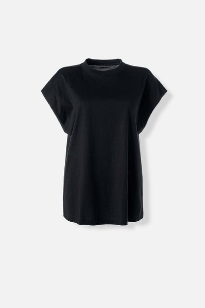  CAMISETA DE MOVIES MANGA SISA NEGRA PARA MUJER
