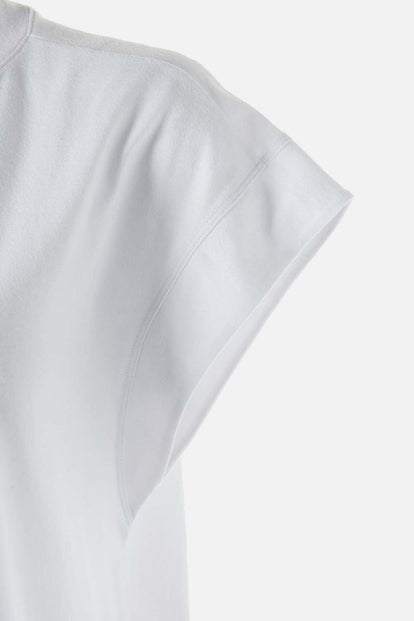  CAMISETA DE MOVIES MANGA SISA BLANCA PARA MUJER