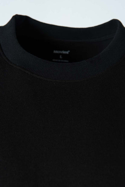  CAMISETA DE MOVIES OVERSIZE NEGRO PARA HOMBRE