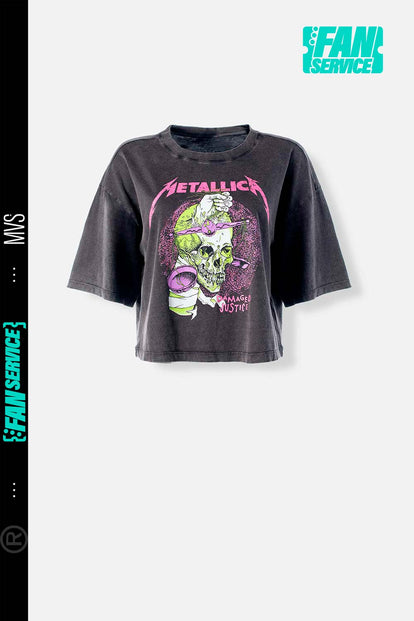  CAMISETA DE METALLICA BOXY FIT PARA MUJER