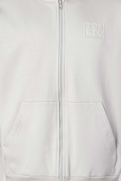  BUZO DE MOVIES GRIS CON CAPUCHA PARA HOMBRE