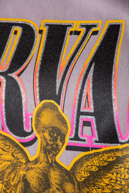  CAMISETA DE NIRVANA MANGA CORTA COLOR LIRIO PARA MUJER