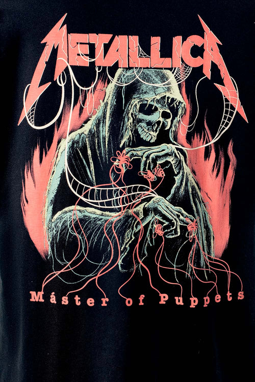 Card slide image -  CAMISETA DE METALLICA MANGA CORTA NEGRA PARA HOMBRE