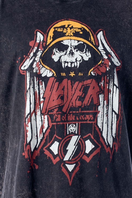 Card slide image -  CAMISETA DE SLAYER MANGA CORTA NEGRA PARA HOMBRE