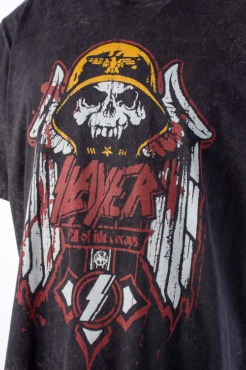 Card slide image -  CAMISETA DE SLAYER MANGA CORTA NEGRA PARA HOMBRE