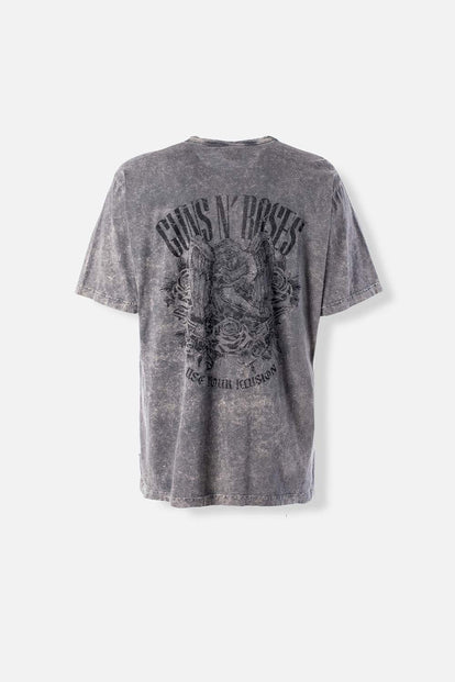  CAMISETA DE GUNS AND ROSES REGULAR FIT PARA HOMBRE